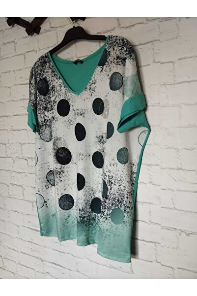 anne moda ankara άνοιξη, κομψό, στάμπα, κοντομάνικο, trend buluz