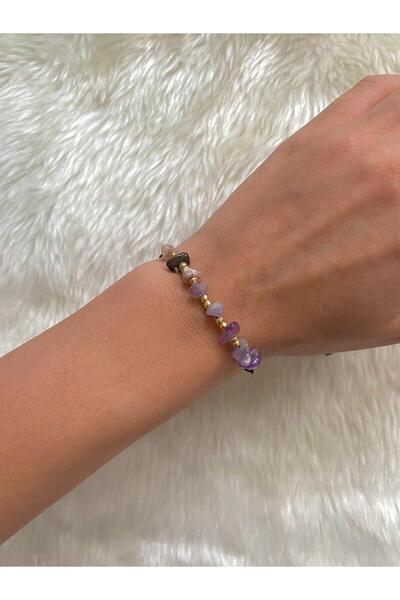 Beykan Amethyst Natural Stone Anklet Or Bracelet