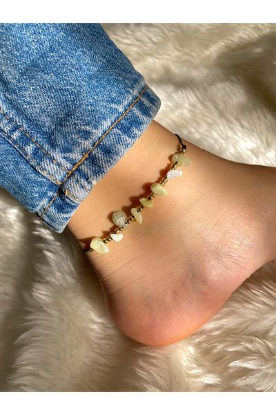 Beykan Zebercet Natural Stone Anklet or Bracelet