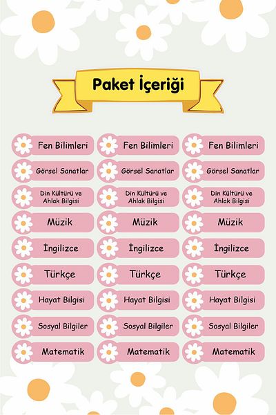 Piksel Sticker Αυτοκόλλητο Σχολικής Λεξινής Μαργαρίτα Θεματικό 27 Τεμάχια 8 εκ. Αυτοκόλλητο Σχολικής Λεξινής Μαργαρίτας - Μαργαρίτα