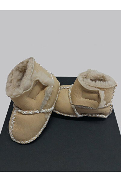 TUĞBİŞ Bebek Organik Çift Cırtlı Bebek Botu Bebek Patiği İlk Adım Ayakkabısı ...