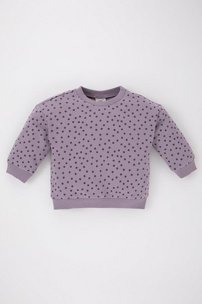 DeFacto Dívčí mikina Crew Neck Puntík