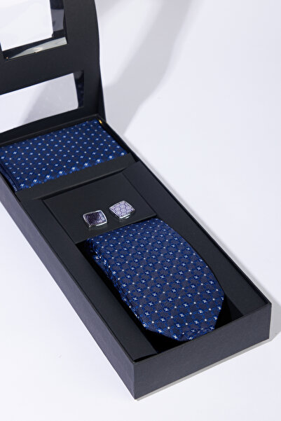 ALTINYILDIZ CLASSICS Set de accesorii pentru bărbați, albastru-marin, alb, cr...