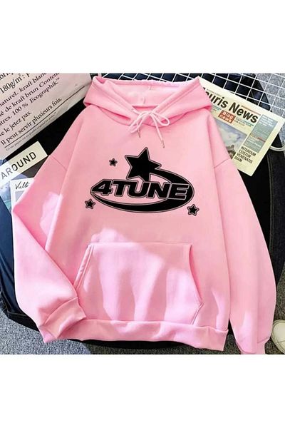 Vordevia Φούτερ Pink 4 Tune Thick Fabric Hooded - Concha de mar