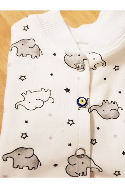 Klinkshop Baby And Shirt Snaps -10,5 Mm Yellow Evil Eye Beaded Pearlescent-25 Pieces-Pack of Unparated Materials