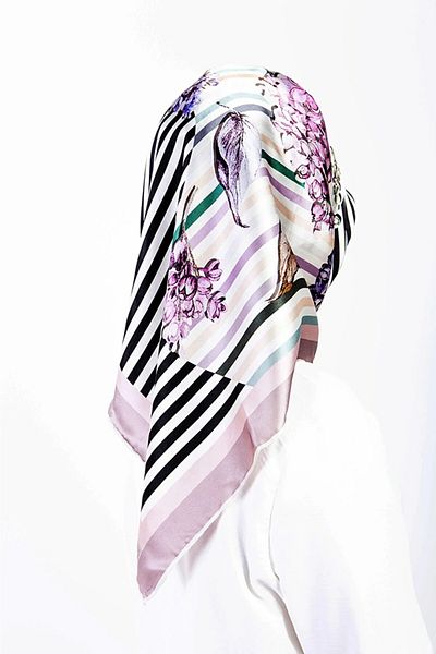 AWAM SILK 90*90 Silk Scarf - 100% Pure