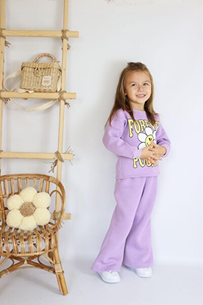 le petit sole Girl's Forever Positive Cotton Set