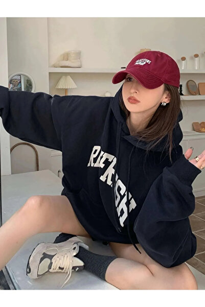 Machetta Синій Refrfsh Принт Детальний Капюшон Кишеневий Світшот-Худі