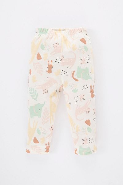 DeFacto Baby Girl Safari Printed Long Sleeve Pajama Set