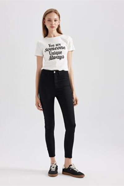 DeFacto Super Skinny Jegging magas derekú keskeny láb, boka hosszúságú farmer nadrág A8570ax23hs