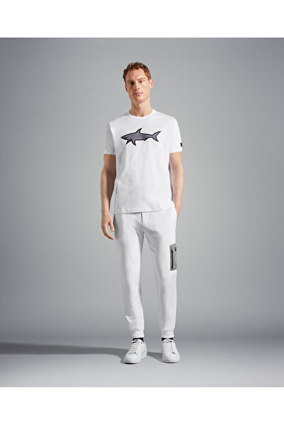 PAUL&SHARK MEN'S KNITTED T-SHIRT C.WCOTTON