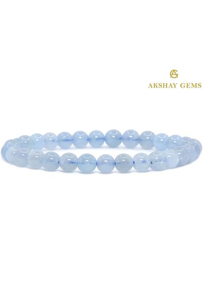 Padore Accessory A+ QUALITY| Unique Beauty Aquamarine Natural Stone Bracelet > Certified - Handcrafted