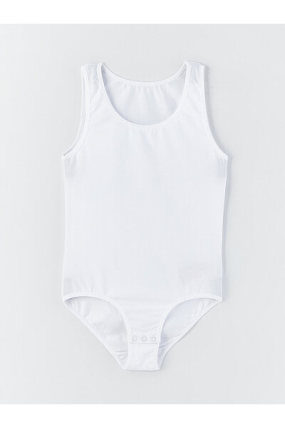 LC Waikiki Bisiklet Yaka Kız Çocuk Çıtçıtlı Body