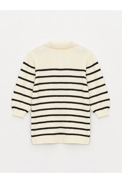 LC Waikiki Kleid und Strumpfhose für Babymädchen mit Polokragen
