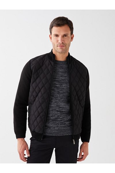 LC Waikiki Ανδρική πλεκτή ζακέτα - Standard Fit, Stand Collar