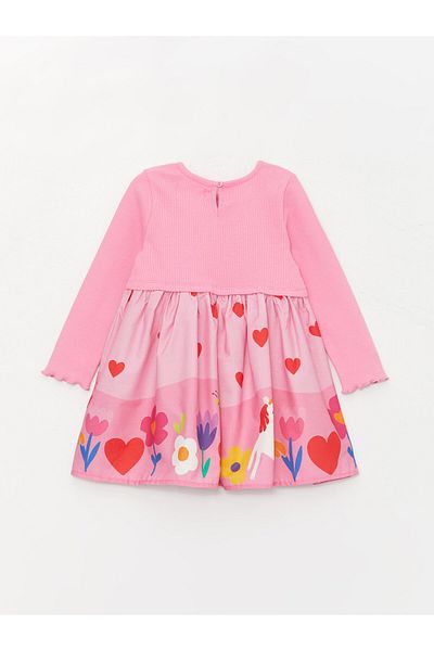 LC Waikiki Baby Girl Crew Neck Dress