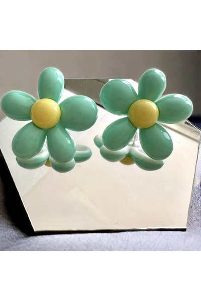 alsaccessories أقراط نموذج ديزي اللون الأخضر