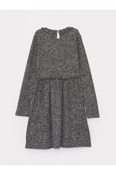LC Waikiki Crew Neck Long Sleeve Girl's Dress