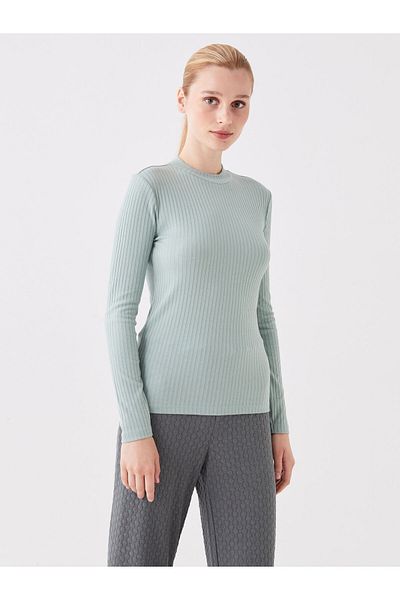 LC Waikiki Half Turtleneck Self Patterned Long Sleeve Tunic
