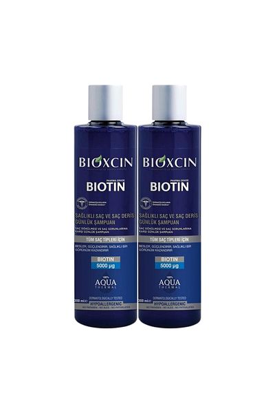 Bioxcin شامبو بيوتين 300 مل - × 2 قطعة لجميع أنواع الشعر