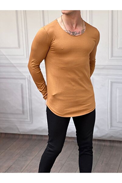 THE ONE Tricou de bază cu guler lat pentru bărbați