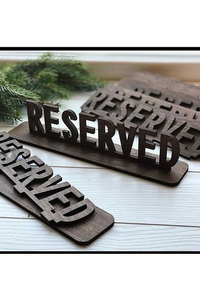 lazeranka table reserve writing wood cut