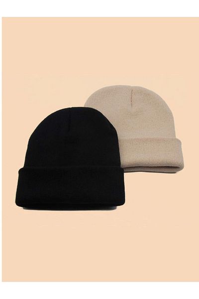 GYES Unisex Beret Folded Basic 2 Pieces