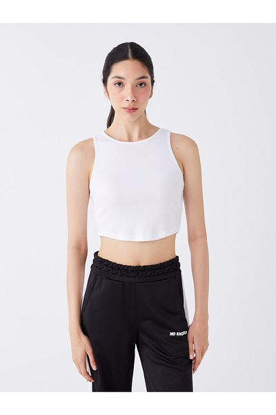 LC Waikiki Γυναικείο Crew Neck Plain Crop