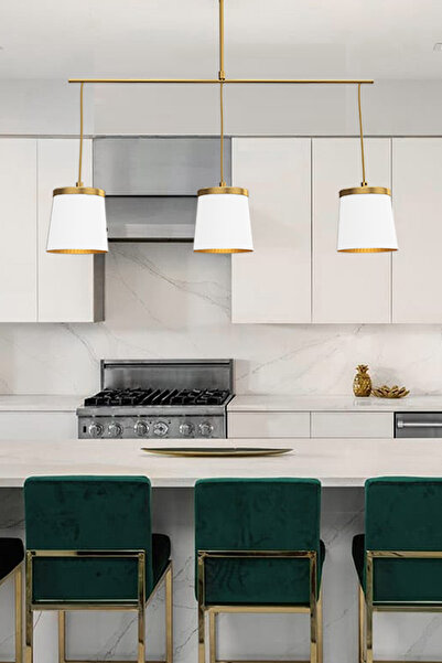 NOONLUX DESIGN&LIGHTING Avize Sarkıt 3 Lü Sıvama Hagen-beyaz; Mutfak, Yemek O...