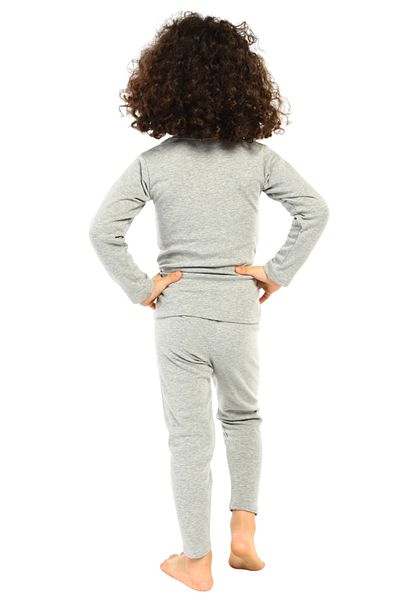TOLIN Σετ Θερμικά Εσώρουχα Boy's Grey Melange Cotton - Flexible 8390
