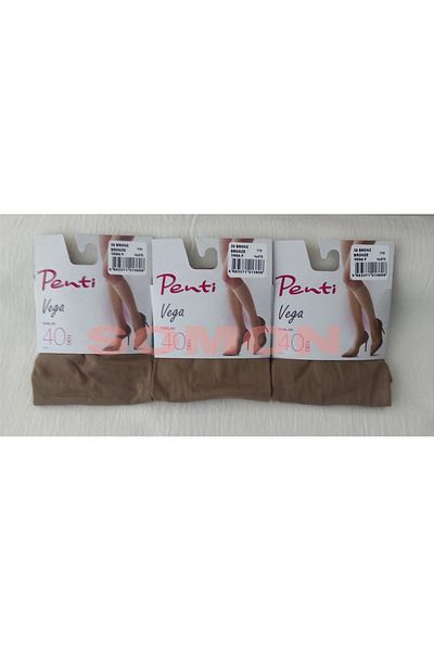 Penti Șosete din denim Micro 40, grosime medie, strălucitoare sub genunchi (pantaloni) 3 buc.