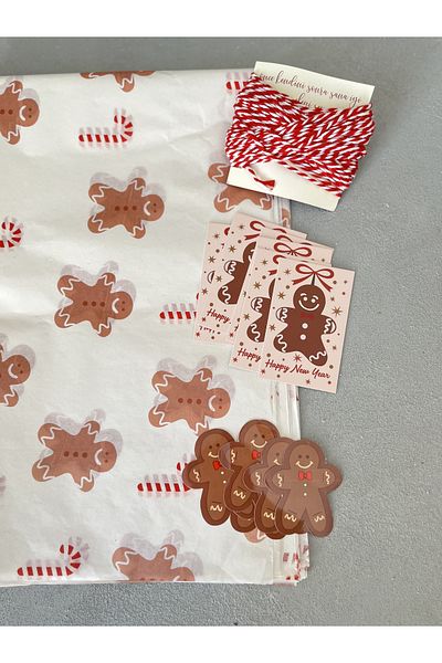 Meyofficial Christmas themed gingerbread man packaging kit