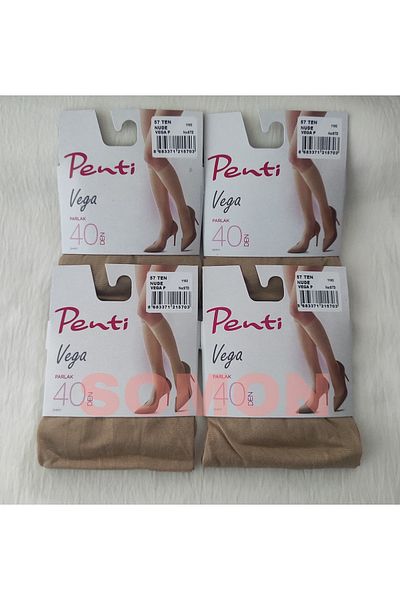 Penti Șosete din denim Micro 40, grosime, strălucitoare, până la genunchi, 4 piese