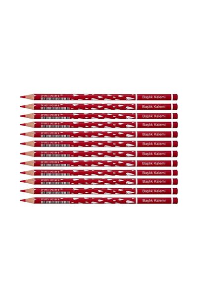 SEYFİKİRTASİYE 12 Red Drop Patterned Pencils 100%