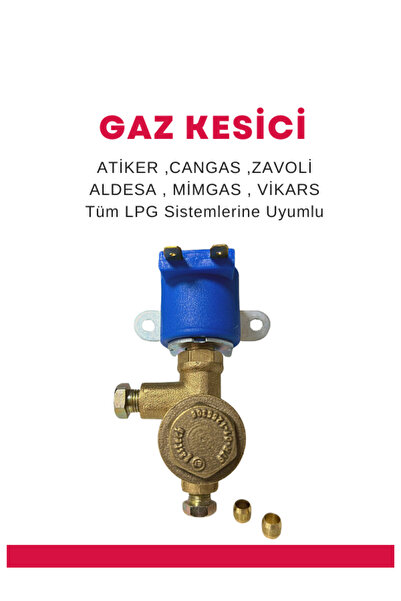 OEM Lpg Gaz Kesici Valfi Cangas Zavoli Atiker Akl Aldesa Mimgas Uyumlu