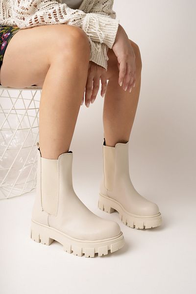meyra'nın ayakkabıları Μποτάκια Skin-Skin Elastic Thick Sole