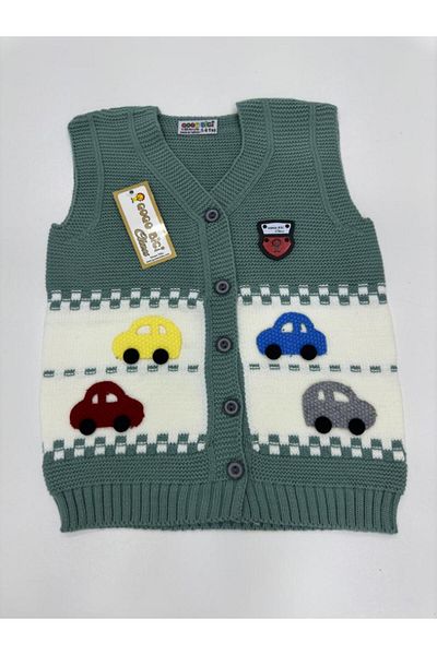 gogo bici Car Embroidered Knitwear Children's Vest