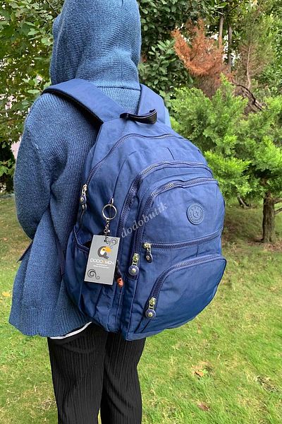 DodoButik Water Resistant Large Size Navy Blue Backpack