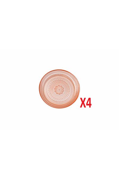 Porland Lina Orange Plate 12 cm 4-pack 04FIA002587