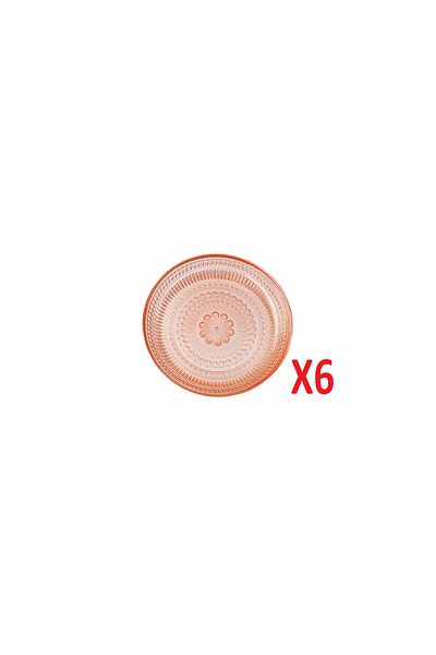 Porland Lina Orange Plate 12 cm Set of 6