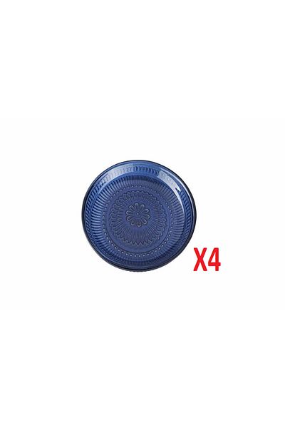 Porland Lina Navy Blue Plate 12 cm 4-pack 04FIA002586