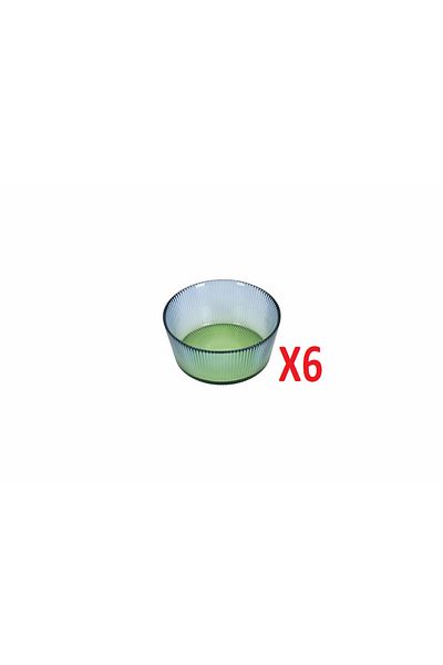 Porland Tirius Blue-Green Bowl 13 cm 6-pack 04FIA002615