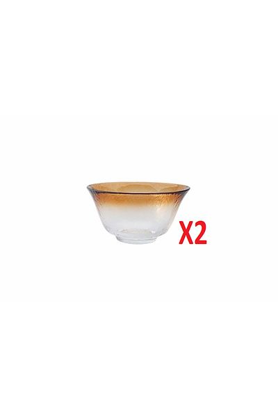 Porland Draco Amber Bowl 13 cm 2-pack 04FIA002576