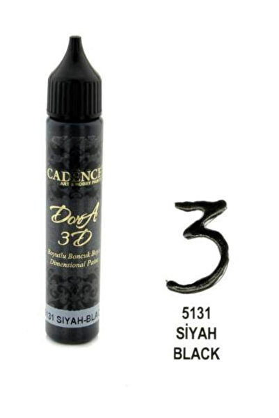 Cadence Dora 3D Boyutlu Boncuk Boya 5131 SİYAH