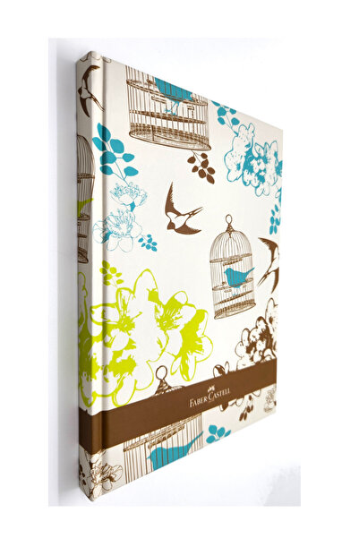 Faber Castell A5 Hard Cover Undated Striped Agenda Notebook 120 Sheets