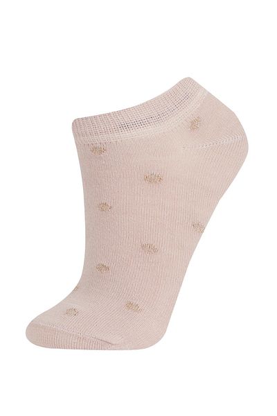 DeFacto Women's 3-Piece Cotton Booties Socks