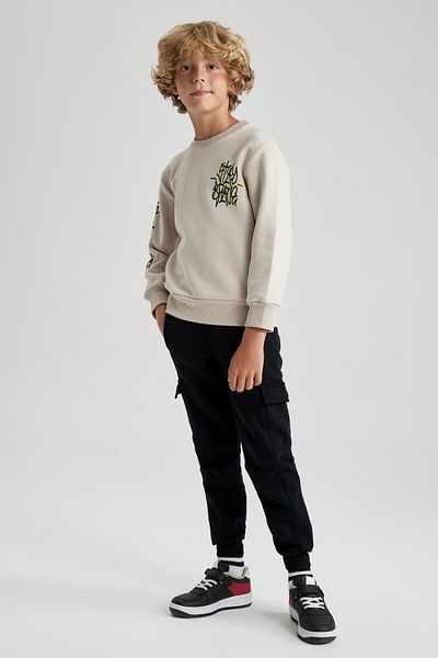 DeFacto Boy's New Regular Fit Crew Neck Sweatshirt B0049A823Wn