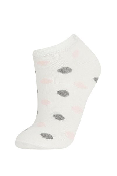 DeFacto Women's 3-Piece Cotton Booties Socks