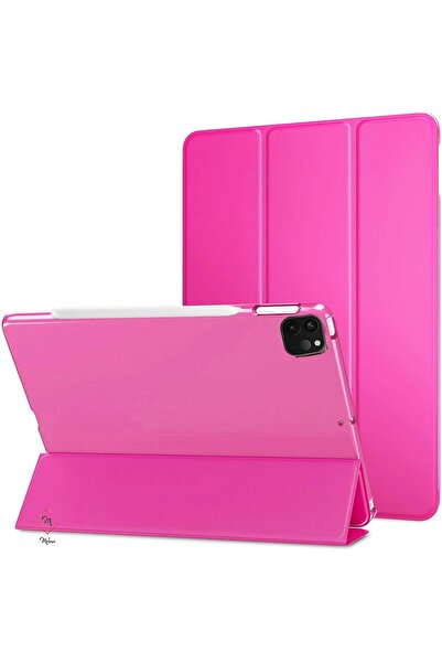 UnDePlus Apple Ipad Pro 12.9 5. Nesil 6. Nesil Kılıf Pu Deri Smart Standlı Ca...