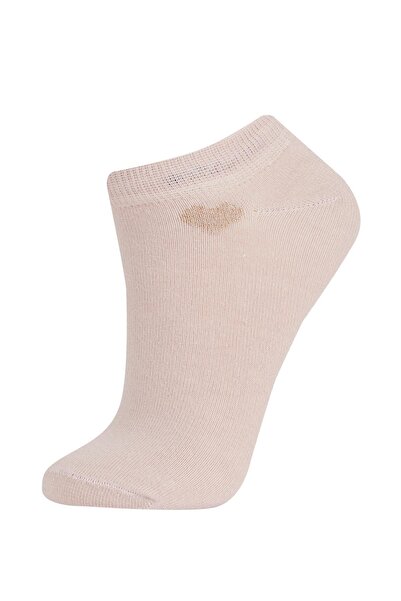 DeFacto Women's 3-Piece Cotton Booties Socks